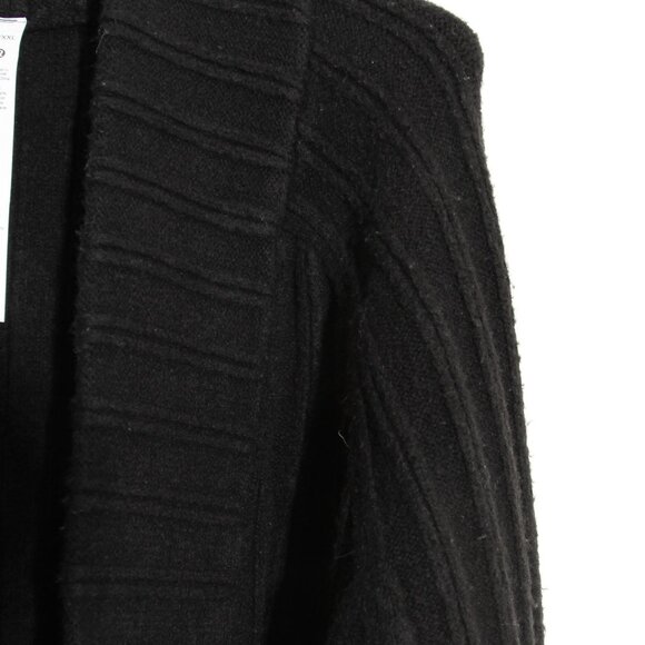 Lululemon Twin Rib Sweater Wrap Cardigan Black Chunky Knit Wool Size XL / XXL - Picture 11 of 16